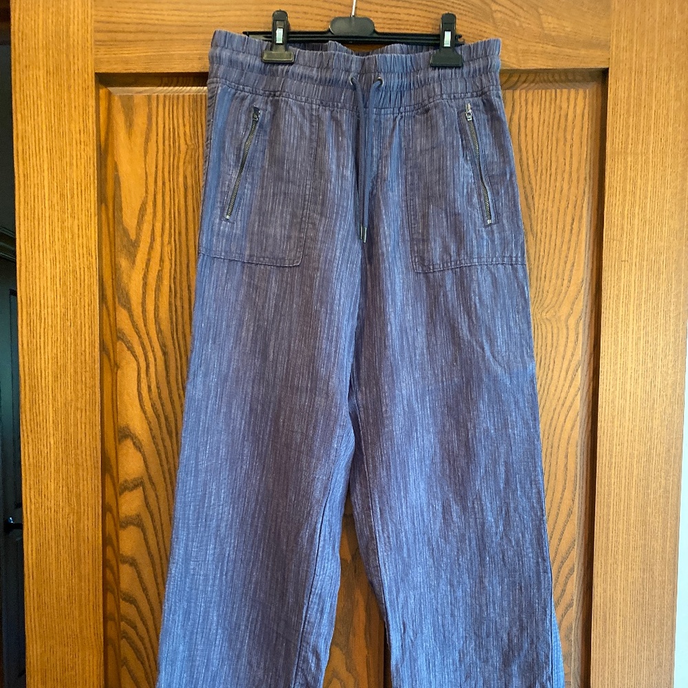 ATHLETA Cabo linen textured wide leg pant